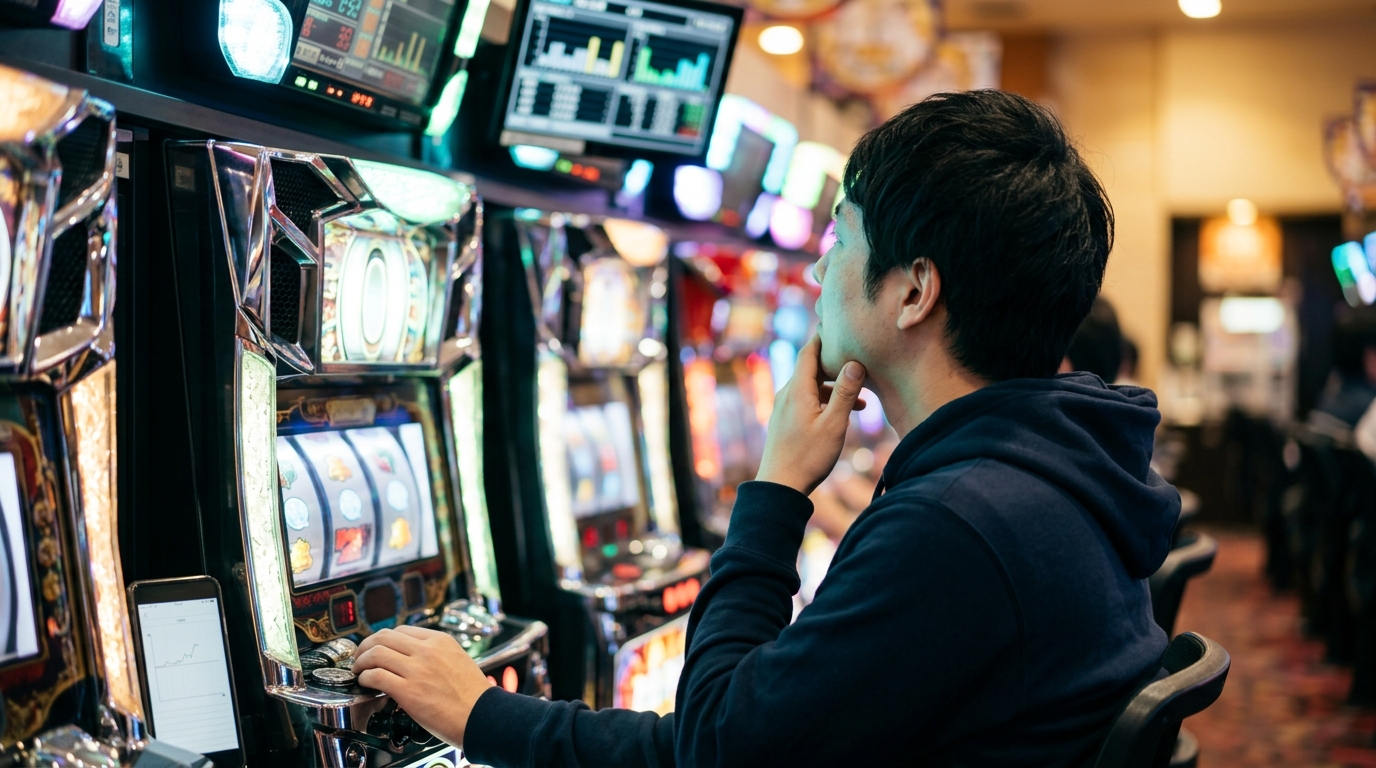 スロットのグラフの見方を台選びに活かすイメージ